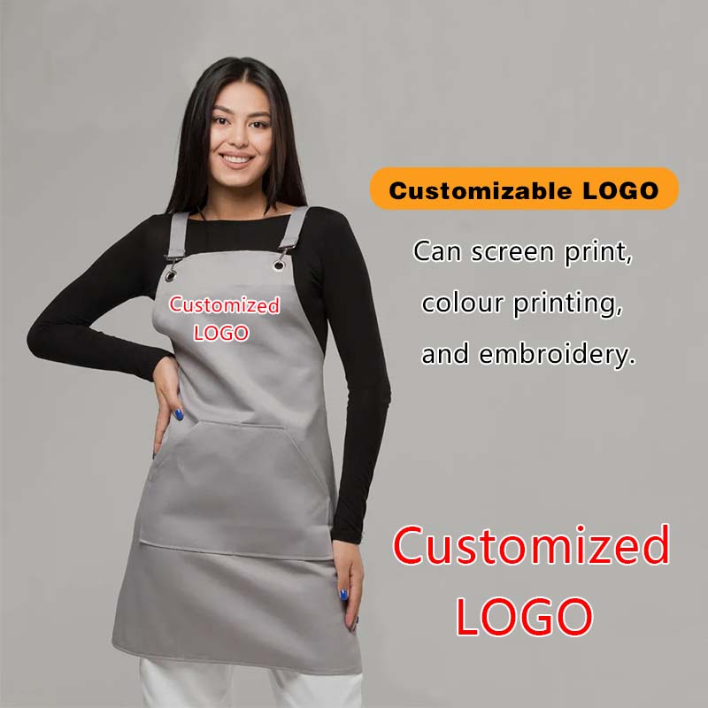Embroidery Kitchen - Unisex Customizable Company Logo Kitchen Apron
