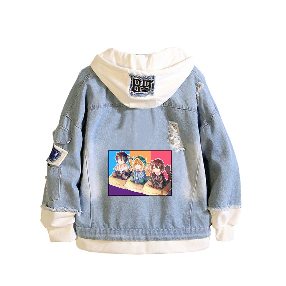 Embroidery Jacket Jeans - Noragami ARAGOTO Print Women Demin Jacket
