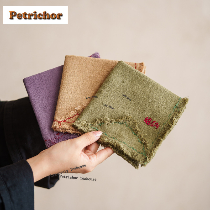 HOYIHM Cotton Linen Hand-sewn  - Embroidery Towel 评论和价格
