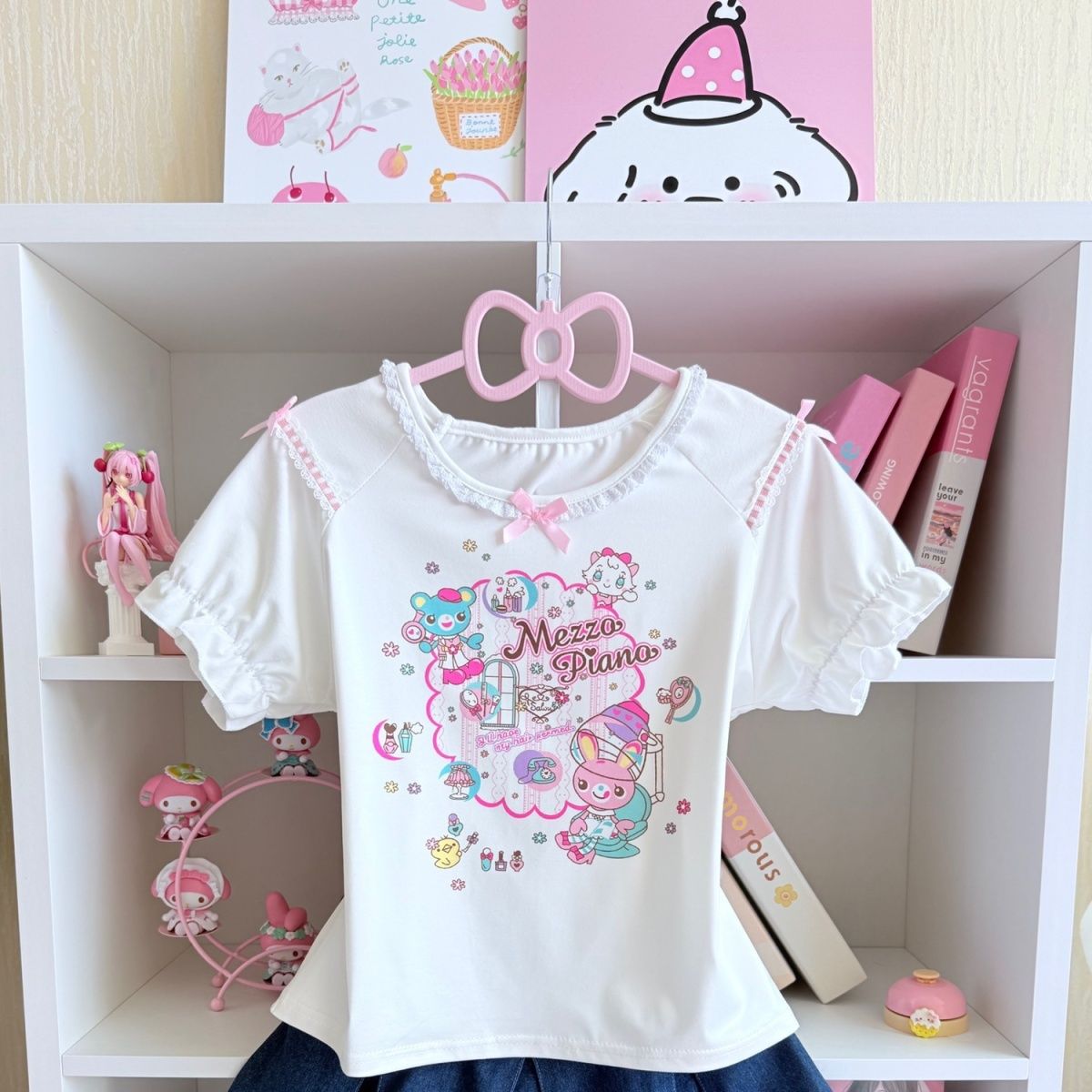 Japanese Sweet Skirt Sets Summ - Embroidery Cotton Shirt 评论和价格