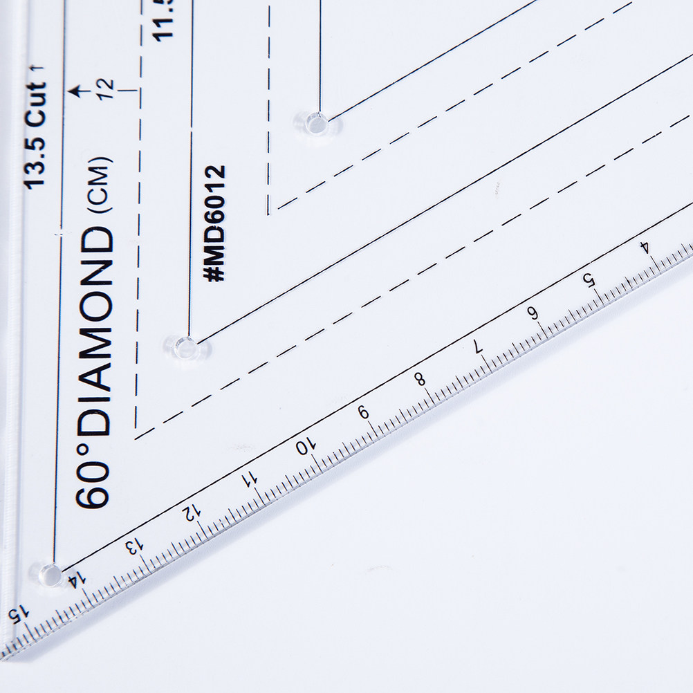 Acrylic Quilting Ruler 60 Degr - Embroidery And Quilting 评论和价格