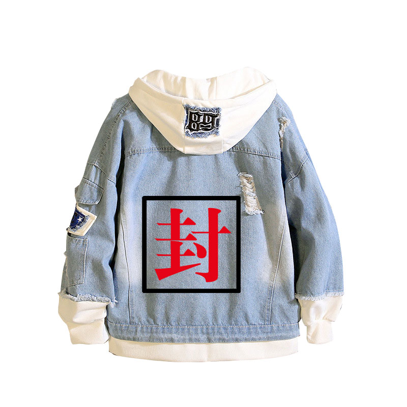 Toilet-Bound Hanako-kun Demin  - Embroidery Jacket Jeans 评论和价格