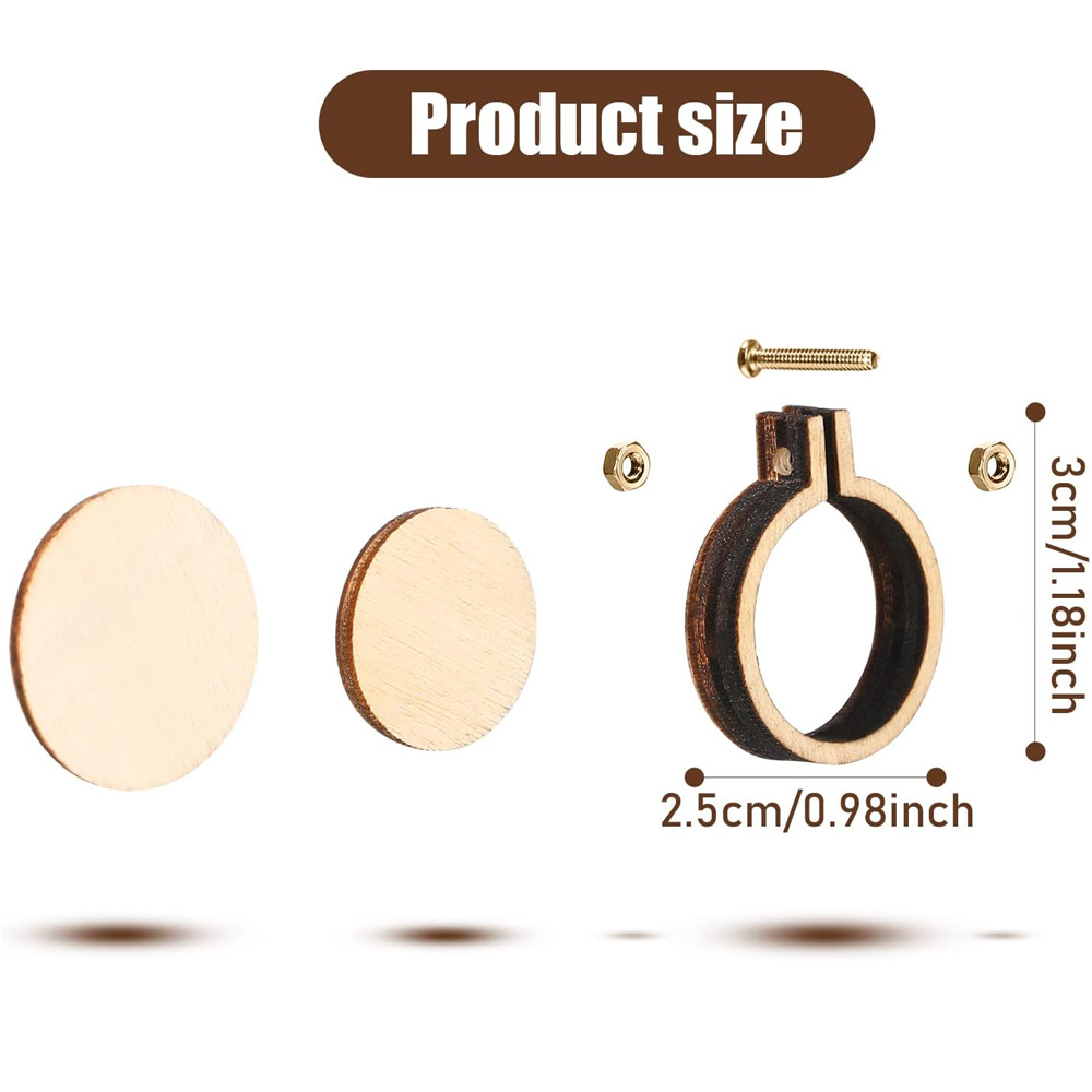 10Pcs/Set Wooden Mini Embroide - Embroidery Zone 评论和价格