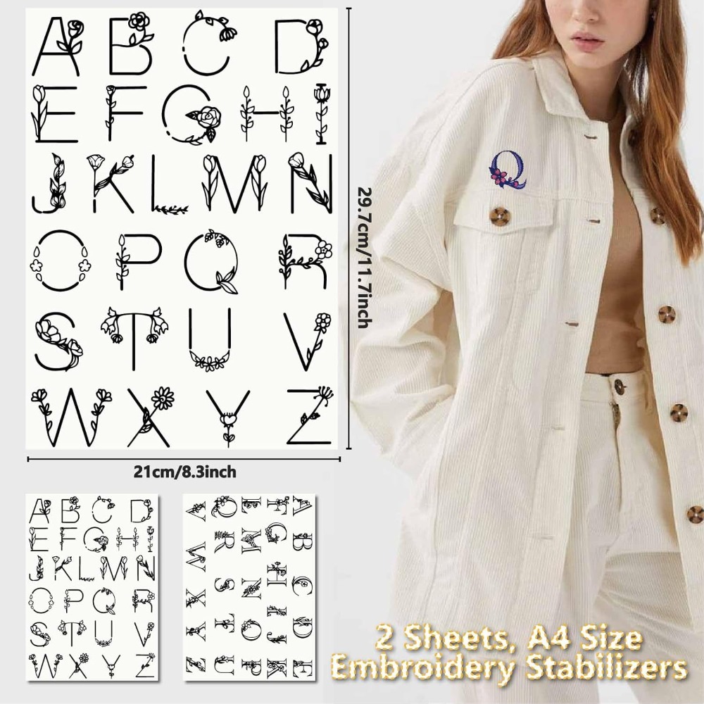Letter A-Z Water Soluble Embro - Embroidery Stitch 评论和价格