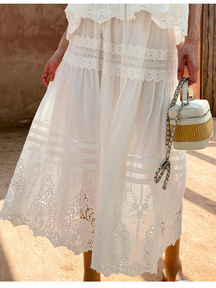 Bohemian White Square-neck Ves - Embroidery Vest 评论和价格