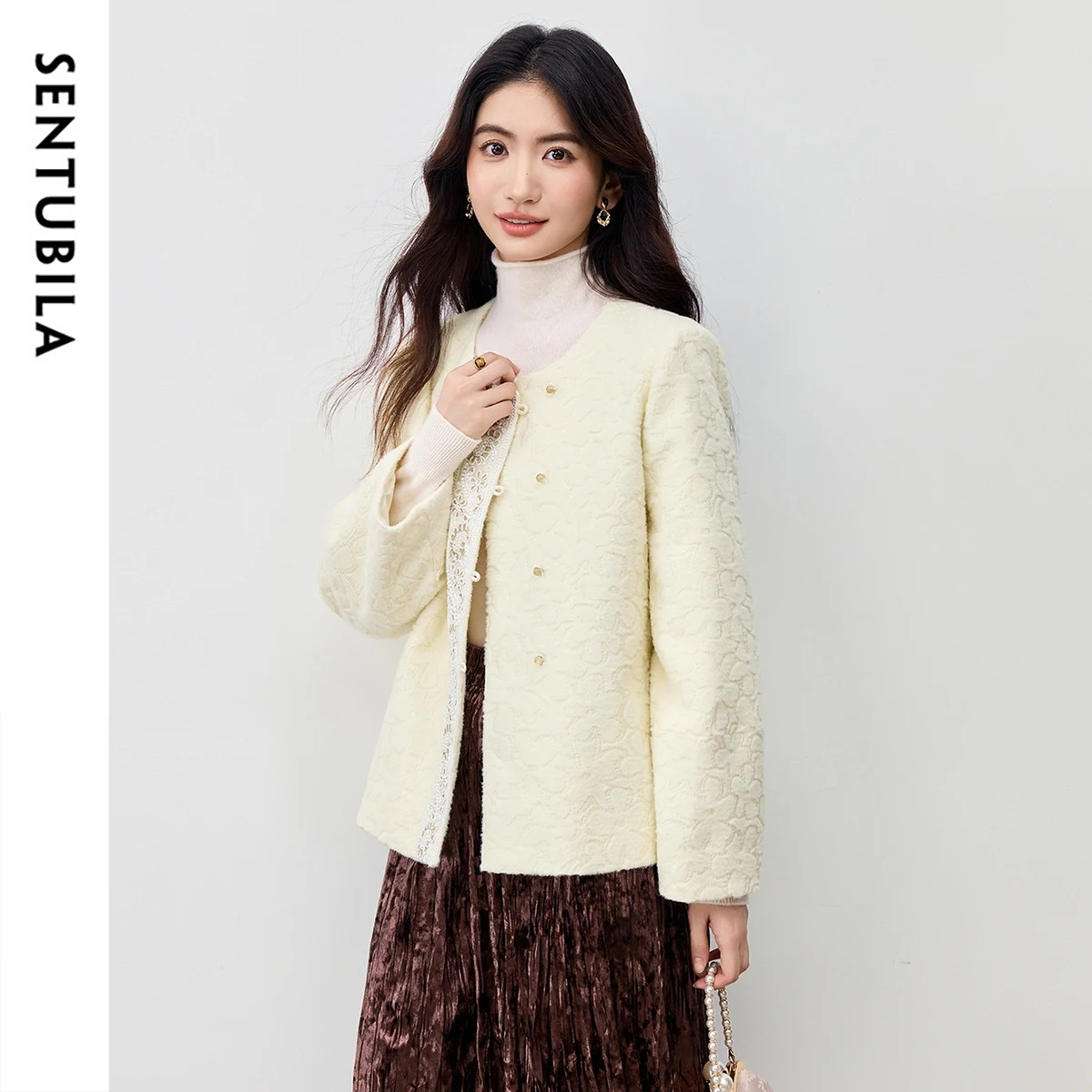 SENTUBILA Quilted Coat for Wom - Embroidery And Quilting 评论和价格