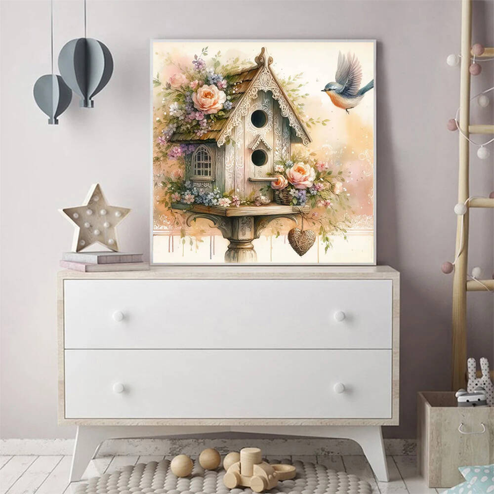 Evershine Bird House Diamond E - Embroidery Flower Pattern 评论和价格