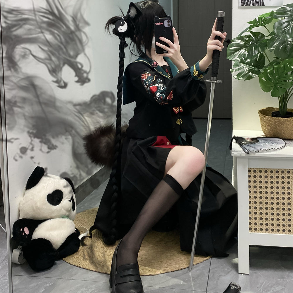 Japanese Style Sailor Uniform  - Embroidery Style 评论和价格