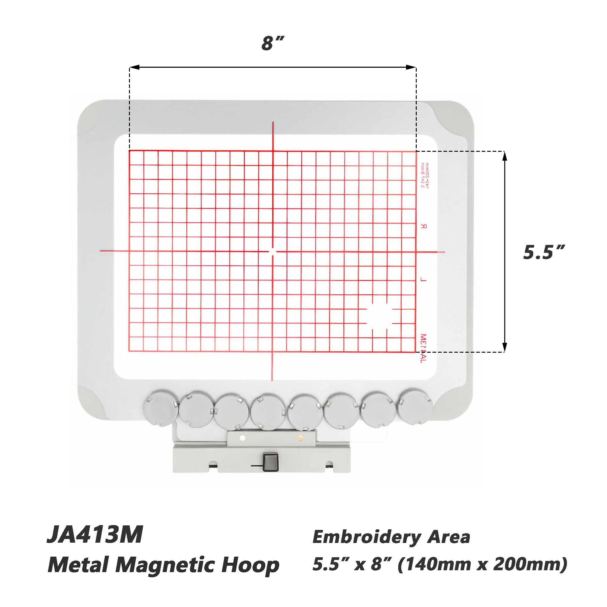 Magnetic Hoop for Janome MC 50 - Embroidery Zone 评论和价格