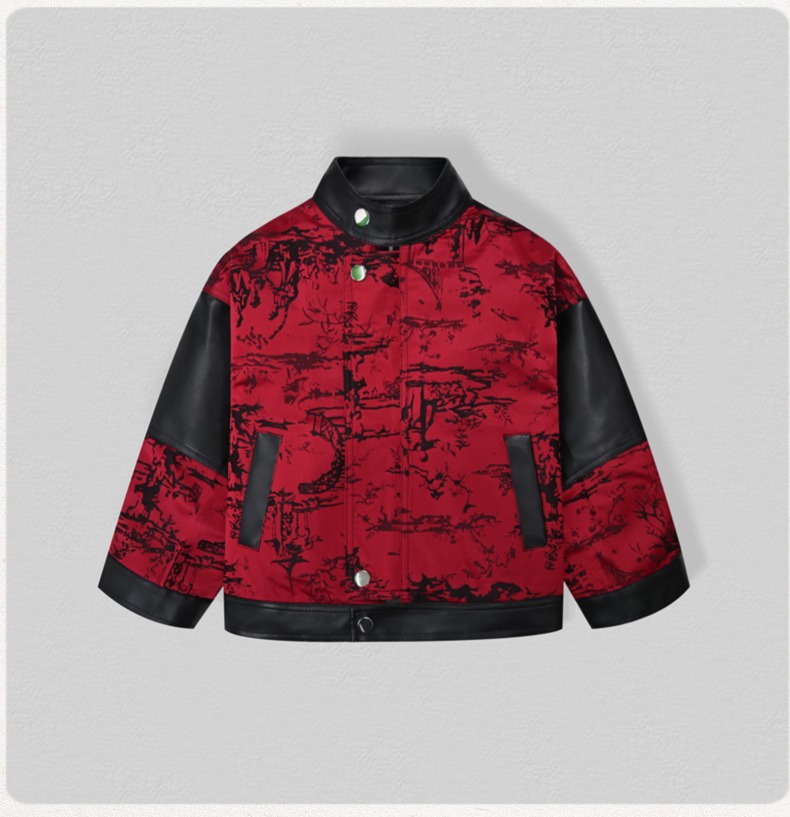 Gentleman Kids Embroidery Moto - Embroidery Jacket 评论和价格