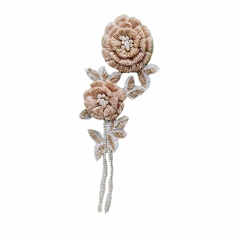 NEW Multicolor Handmade Beaded - Embroidery Roses 评论和价格