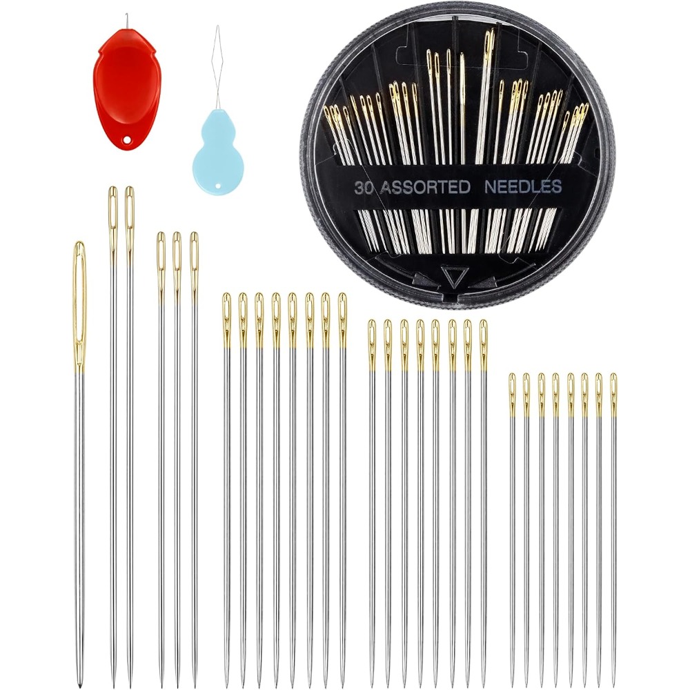 30-Count Steel Hand Sewing Nee - Embroidery And Quilting 评论和价格