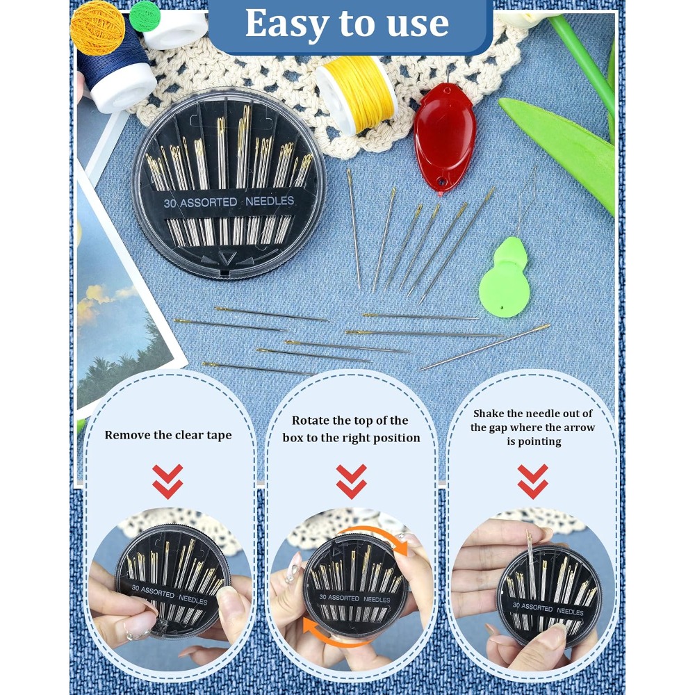 30-Count Steel Hand Sewing Nee - Embroidery And Quilting 评论和价格