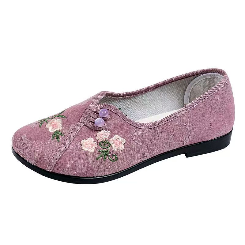 Chinese Style Women Flat sole  - Embroidery Style 评论和价格