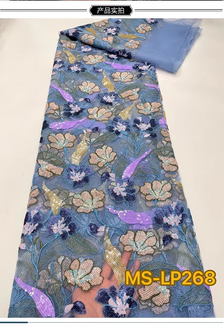 1yard Luxury Double color bead - Embroidery Flower Pattern 评论和价格