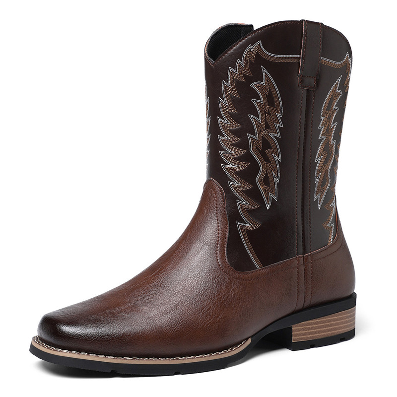 Men High Boot Luxury Embroider - Embroidery Stitch 评论和价格
