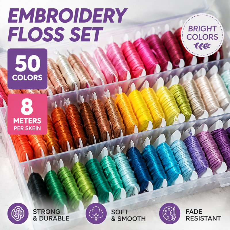 100% Cotton Embroidery Thread  - Embroidery Stitch 评论和价格