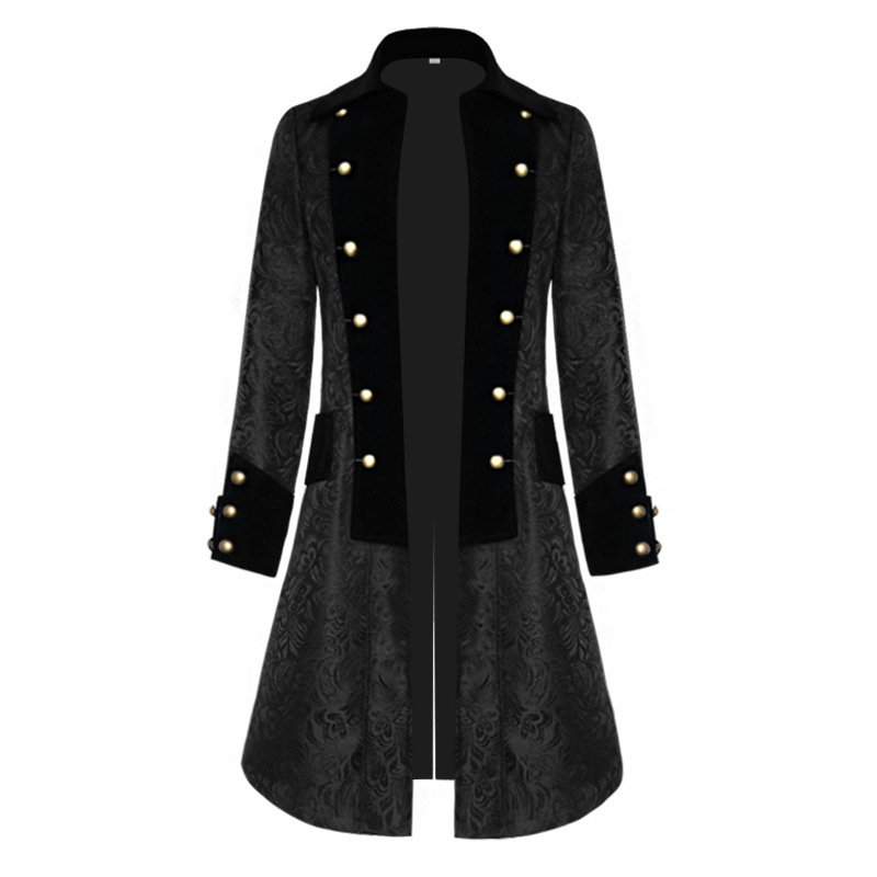 New Halloween Medieval Men's U - Embroidery Jacket 评论和价格