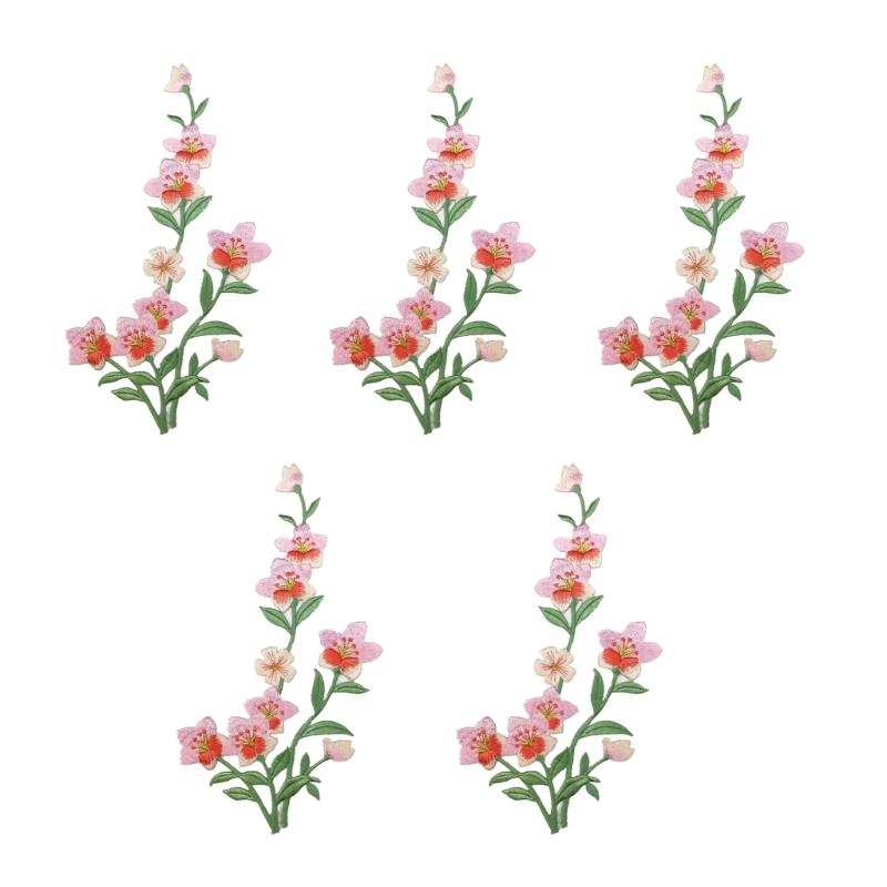 R9UF 5Pcs Embroidery Applique  - Embroidery Jacket Jeans 评论和价格