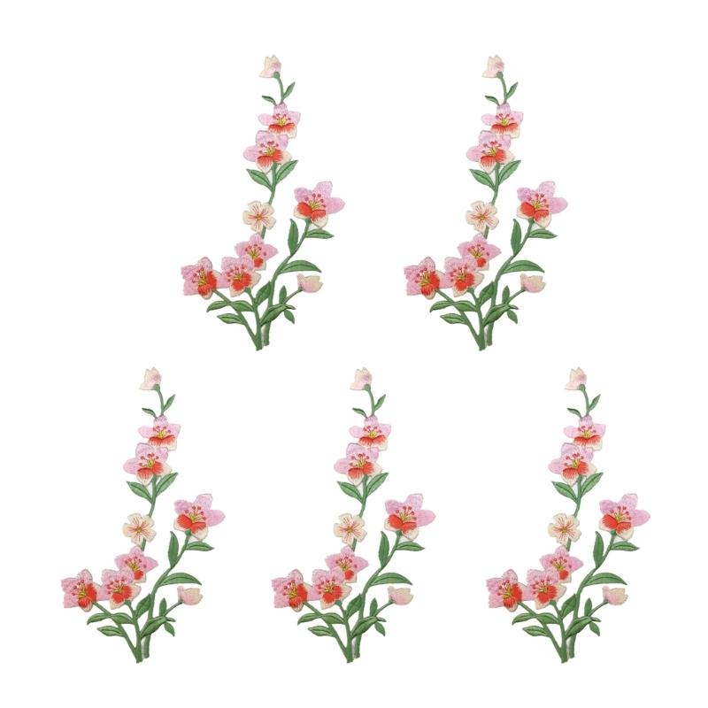 R9UF 5Pcs Embroidery Applique  - Embroidery Jacket Jeans 评论和价格